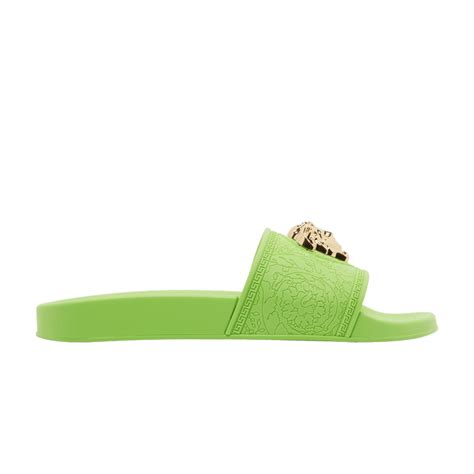 Versace Wmns Palazzo Pool Slides 'Neon Green' 